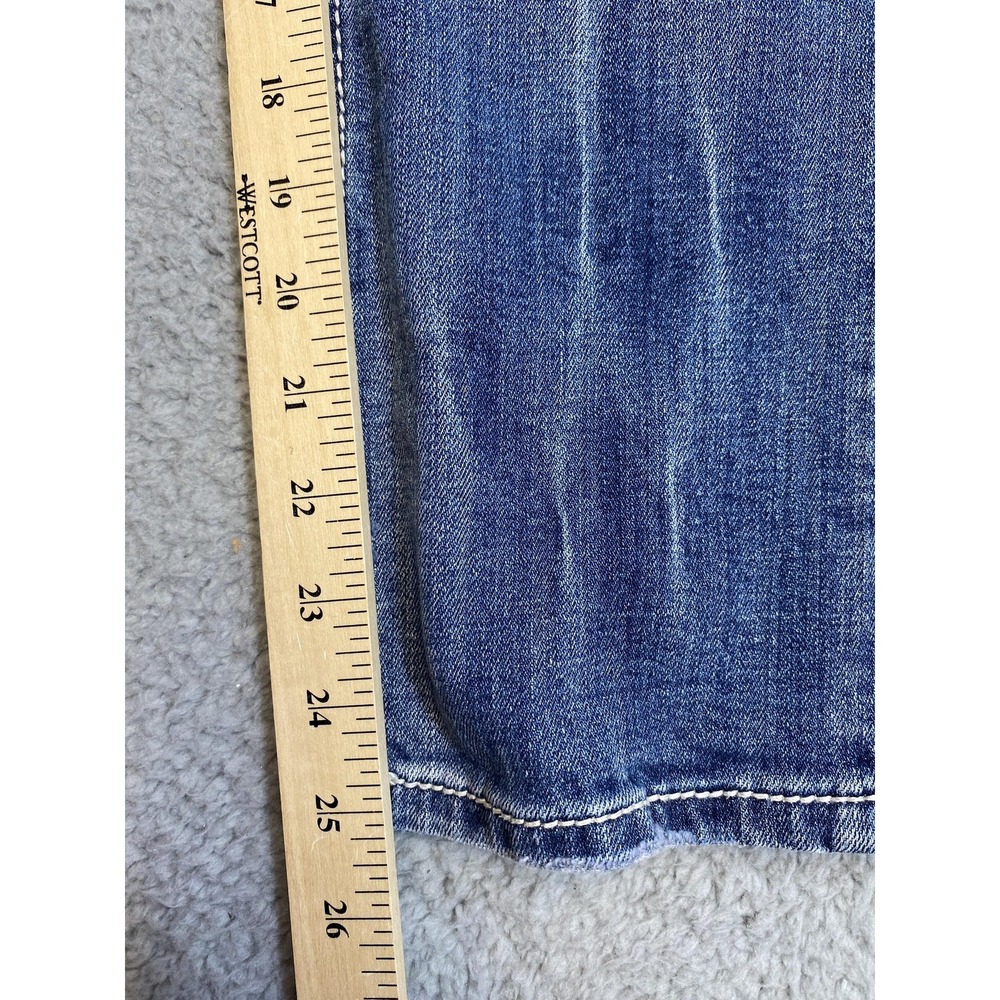Miss Me Jeans‎ Womens 28 Blue Boyfriend Capri Distressed Contrast Stitching - Picture 12 of 12